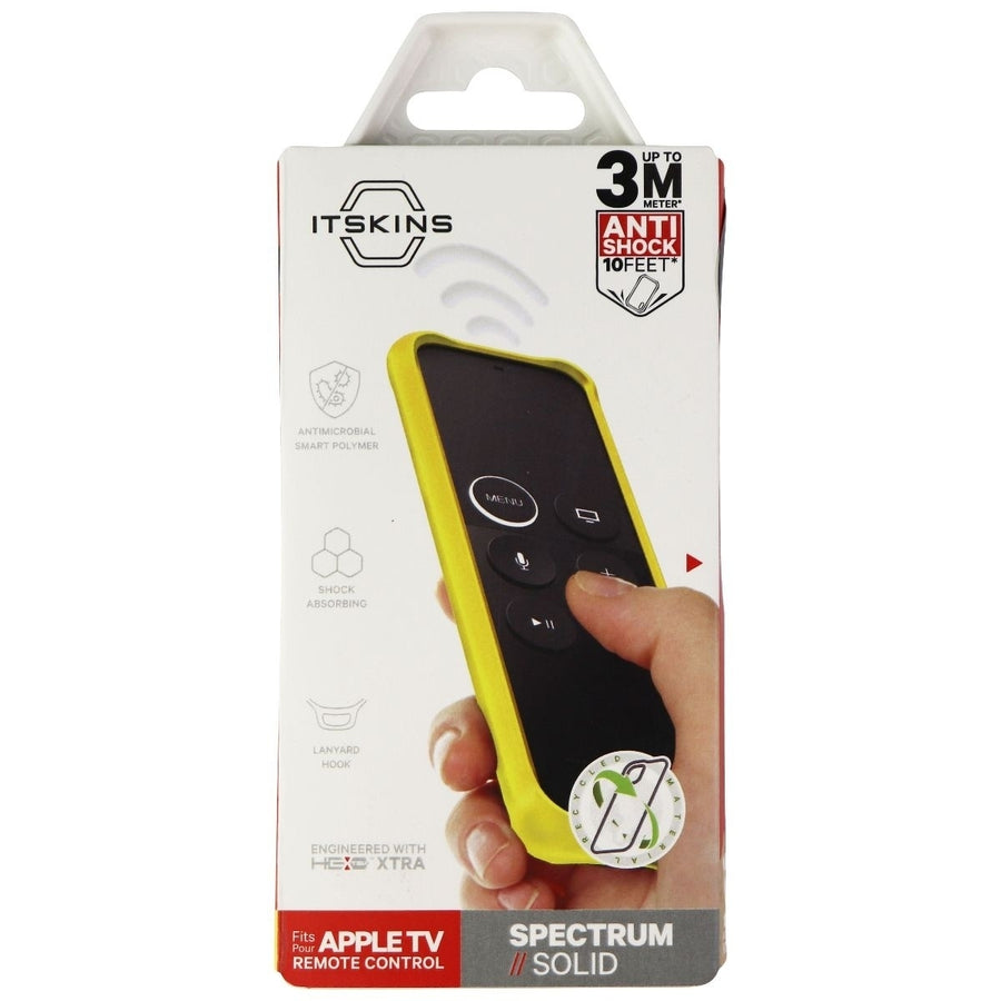ITSKINS Spectrum Solid Cover for Apple TV Remote Control - Yellow Image 1