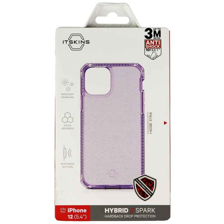 ITSKINS Hybrid Spark Protective Case for Apple iPhone 12 Mini - Light Purple Image 4