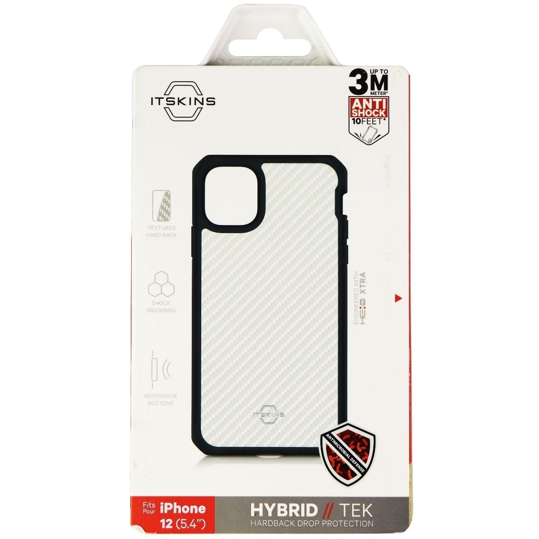 ITSKINS Hybrid Tek Protective Case for Apple iPhone 12 Mini - Black/Clear Image 4