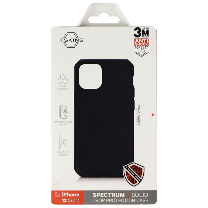 ITSKINS Spectrum Solid Series Case for Apple iPhone 12 Mini - Plain Black Image 4