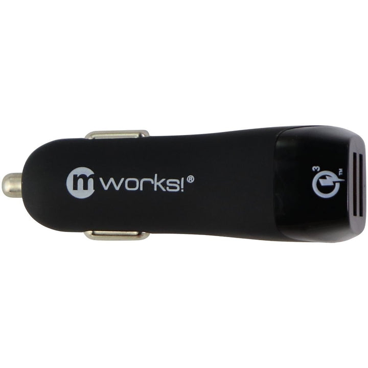 mWorks! mPOWER! QC 3.0 Dual Port USB Universal Car Charger - Black Image 2