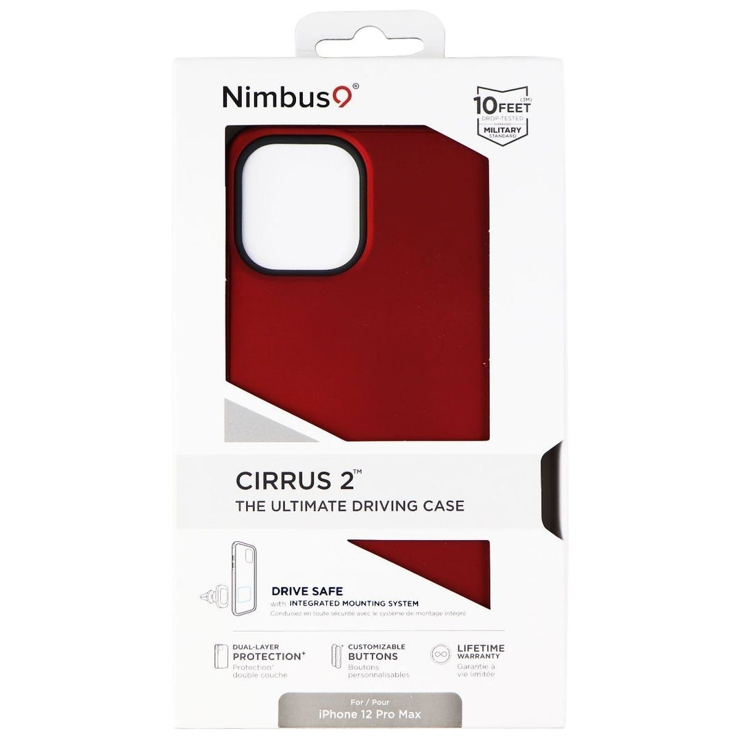 Nimbus9 Cirrus 2 Series Case for Apple iPhone 12 Pro Max - Crimson Red/Black Image 4