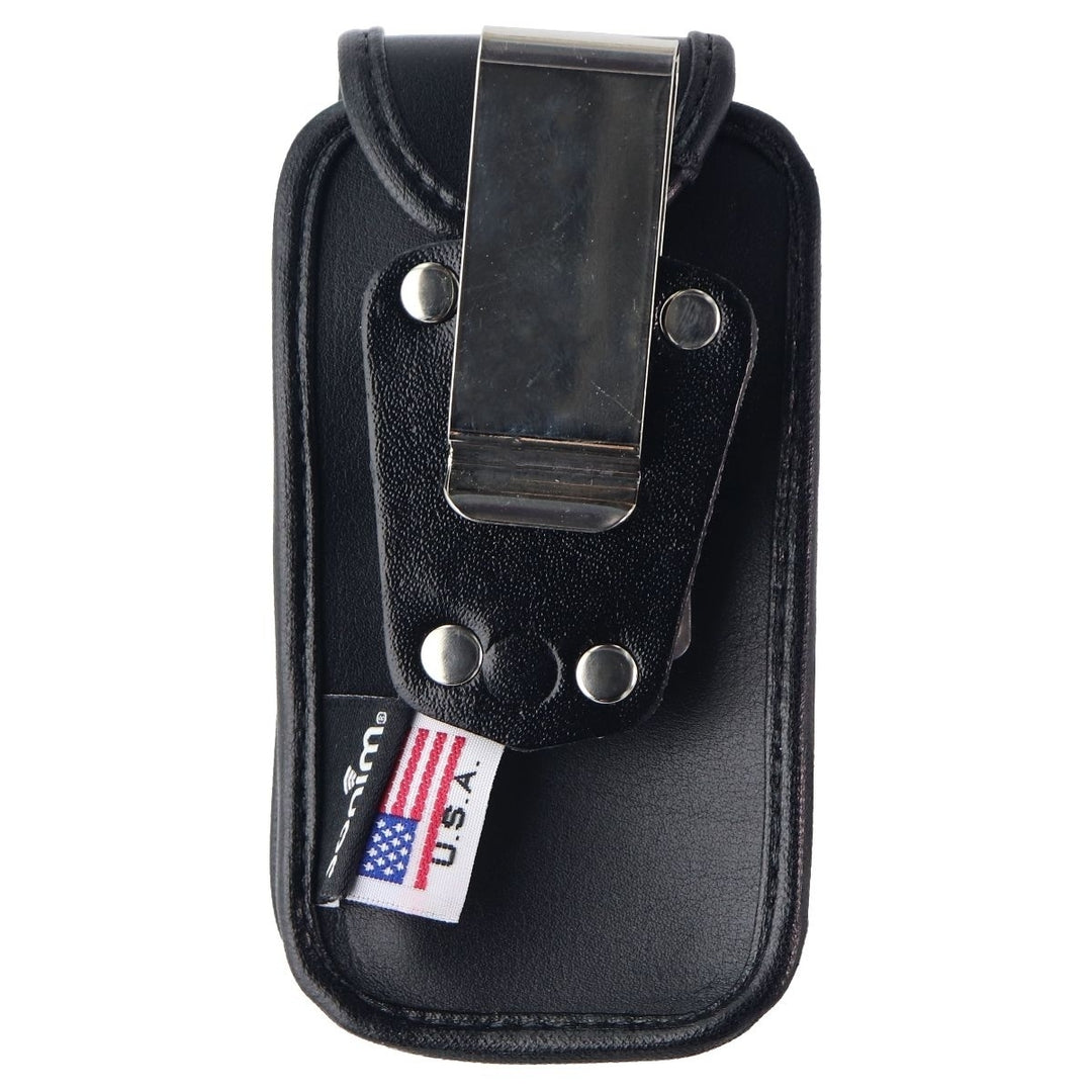 Sonim Leather Fitted Case with Metal Clip for Sonim XP3 - Black Image 3