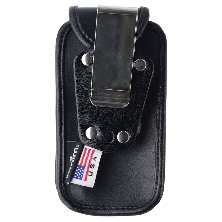 Sonim Leather Fitted Case with Metal Clip for Sonim XP3 - Black Image 3