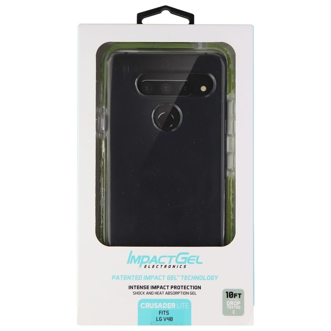 Impact Gel Crusader Lite Series Case for LG V40 - Case Army Green Image 1