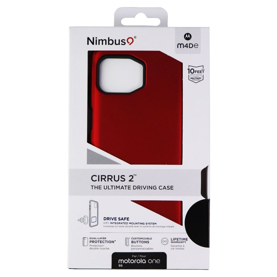 Nimbus9 Cirrus 2 Series Hard Case for Motorola One 5G - Red Image 1