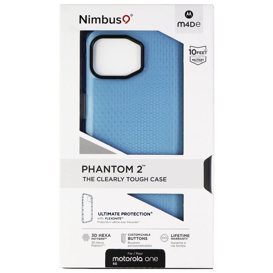 Nimbus9 Phantom 2 Series Flexible Gel Case for Motorola One 5G - Pacific Blue Image 4