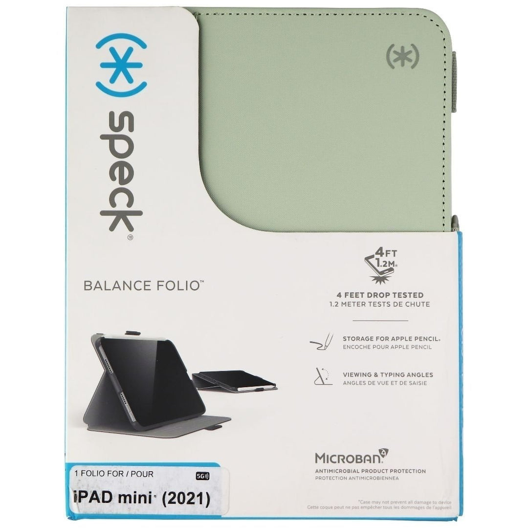 Speck Balance Folio Case for iPad mini (2021 Model) - Velvet Green/Oakmoss Green Image 4