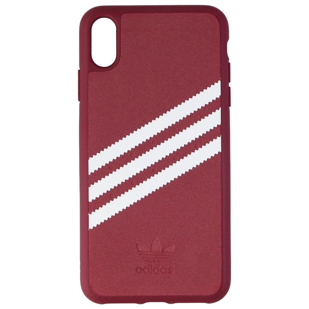 Adidas 3-Stripes Snap Case for Apple iPhone Xs Max - Burgundy Image 2