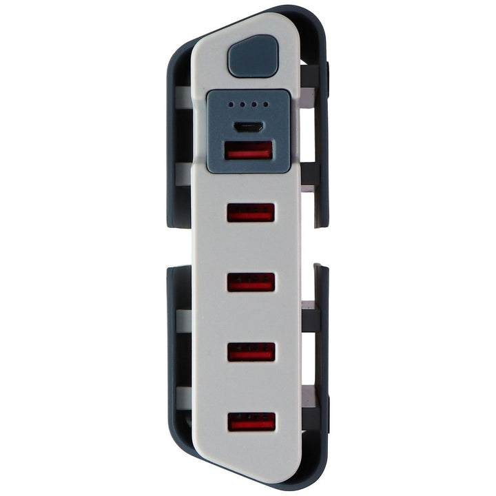 TYLT Energi Desktop Charging Station with 4 USB Ports + Portable Battery - Gray Image 3