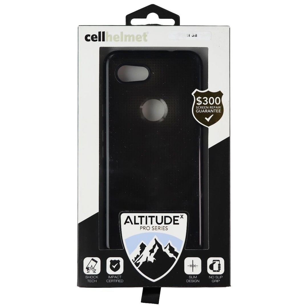 CellHelmet Altitude X PRO Series Gel Case for Google Pixel 3a - Black Image 4