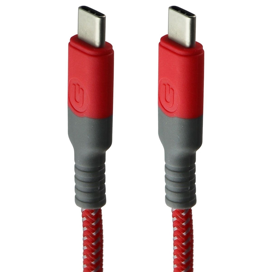 UBREAKIFIX (4-Ft) USB-C to USB-C Durability Charge/Sync Cable - Red Image 1