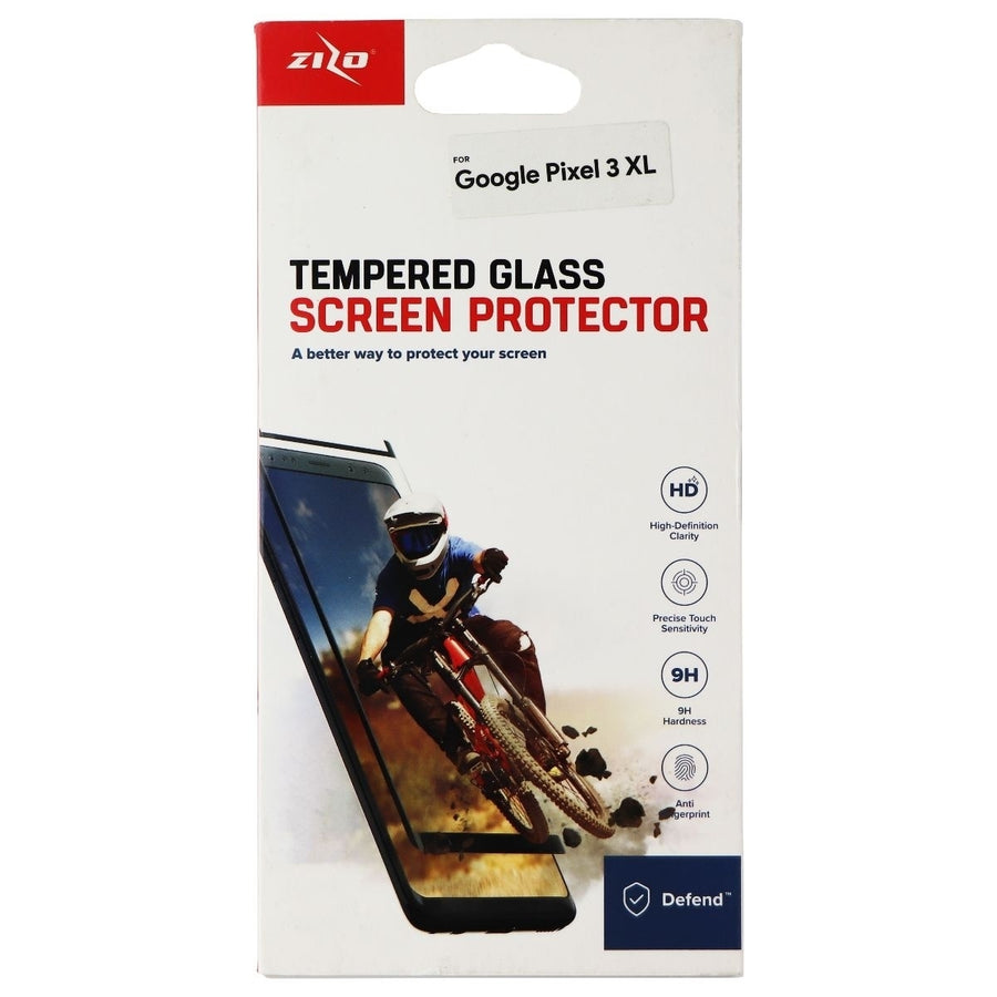 Zizo Tempered Glass Screen Protector for Google Pixel 3 XL Black Image 1