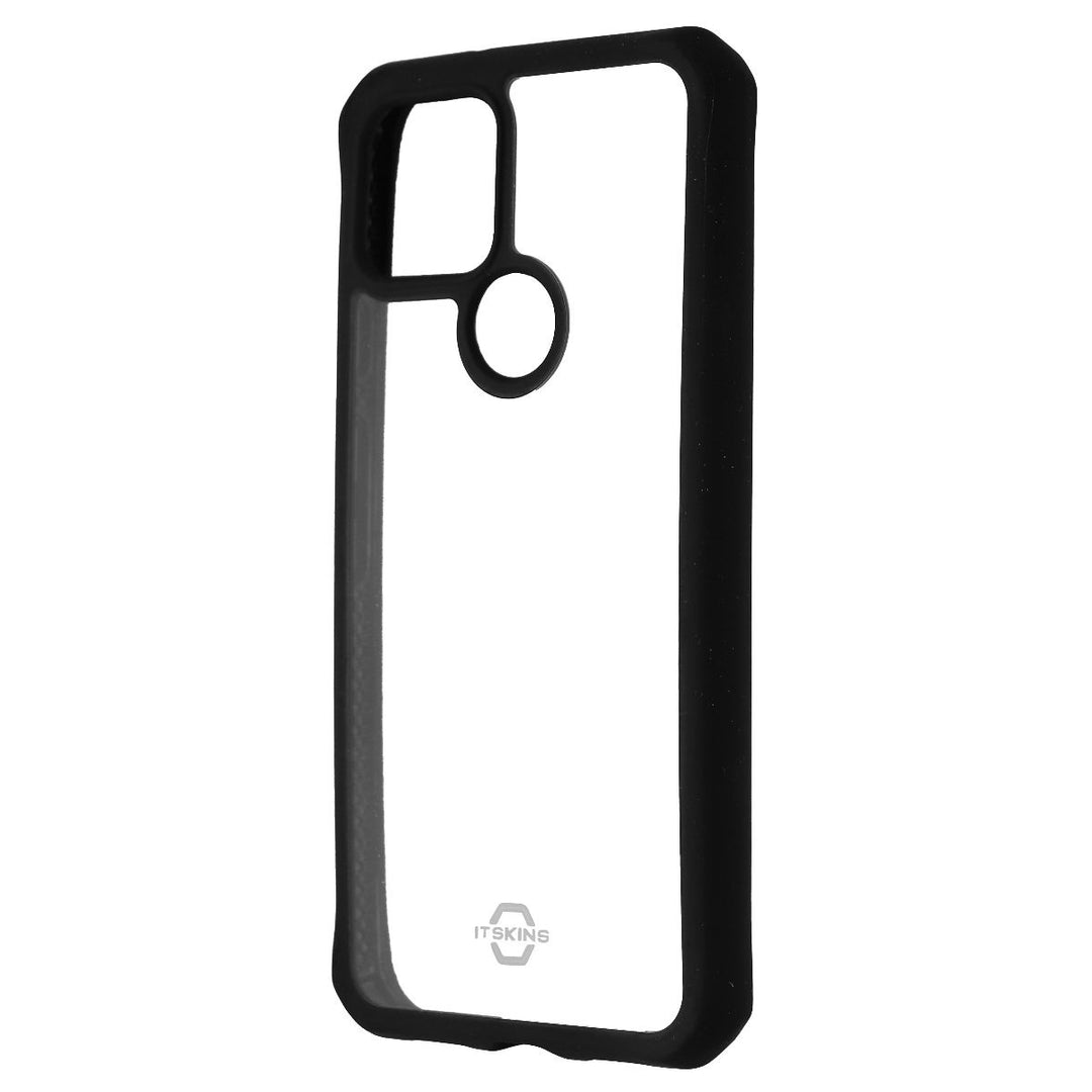 ITSKINS Hybrid Solid Series Case for Google Pixel 5 - Black/Clear Image 1