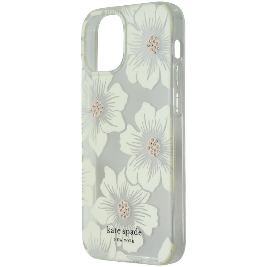 Kate Spade Protective Hardshell Case for iPhone 13 mini - Hollyhock Floral Clear Image 1