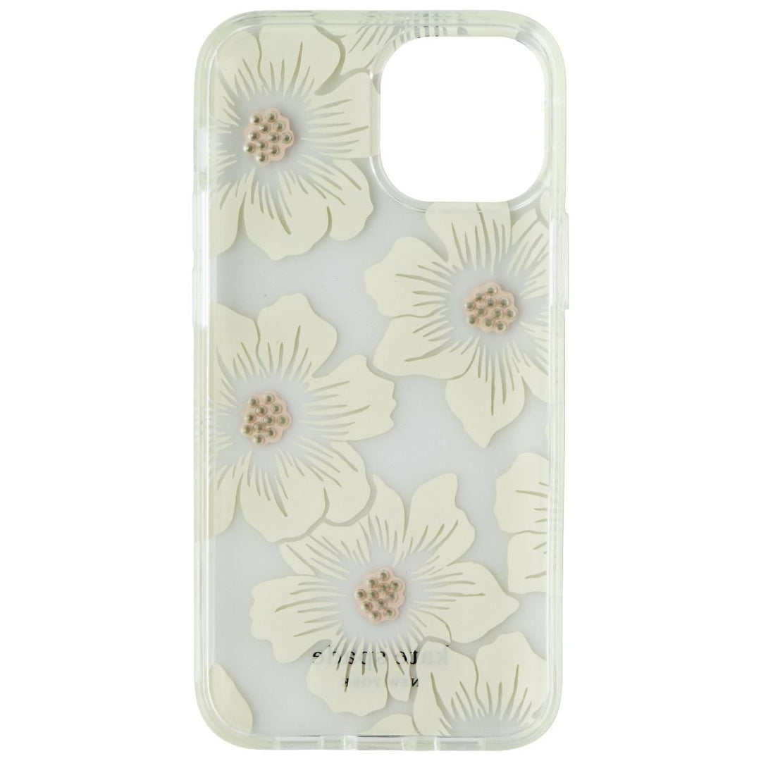 Kate Spade Protective Hardshell Case for iPhone 13 mini - Hollyhock Floral Clear Image 3