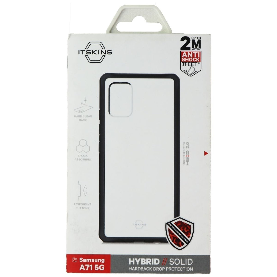 ITSKINS Hybrid Solid Series Case for Samsung Galaxy A71 5G - Clear/Black Image 1