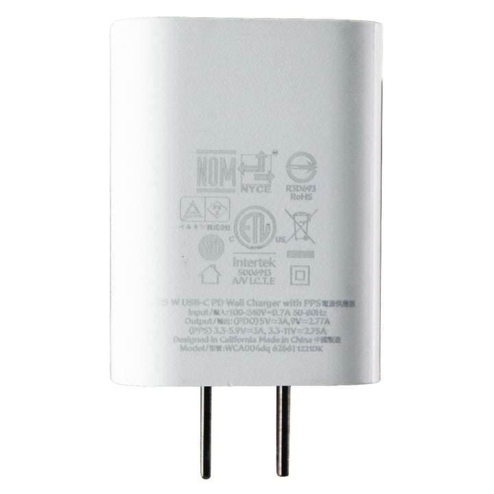 Belkin 25-Watt (USB-C) PD Wall Charger - White (WCA004dq) Image 3