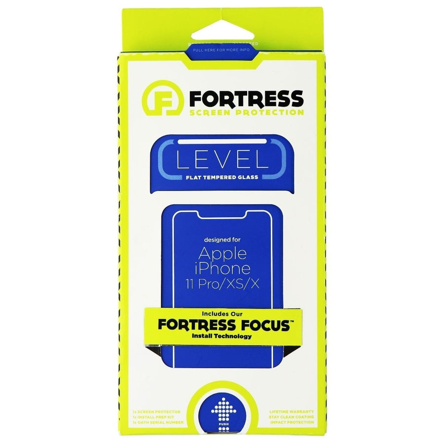 Fortress Flat Tempered Glass Screen Protector for iPhone 11 Pro / Xs / X Image 1