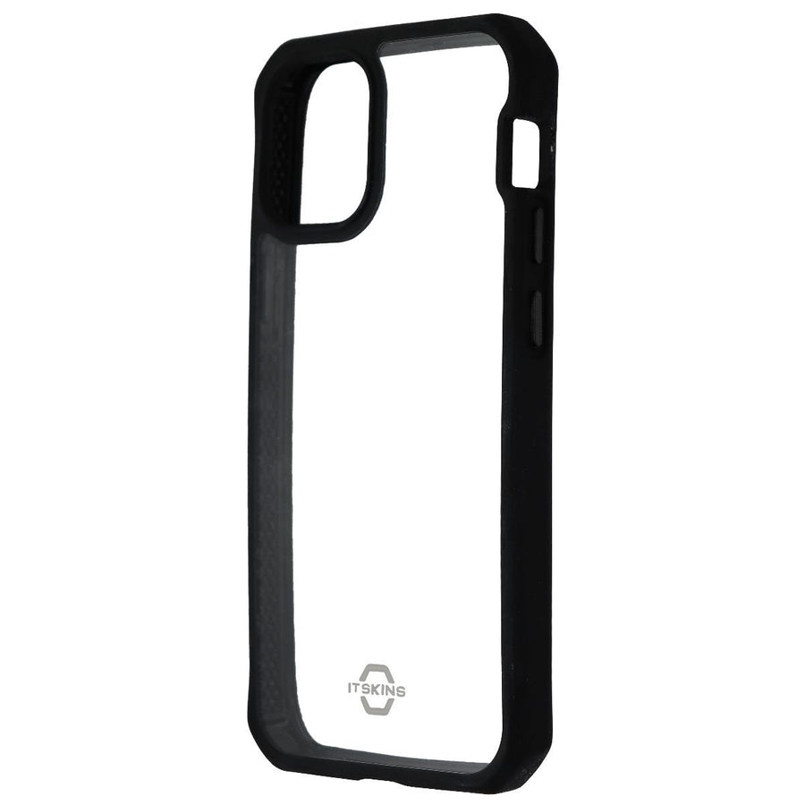 ITSKINS Hybrid Solid 5G Case for Apple iPhone 12 Mini - Black and Transparent Image 1
