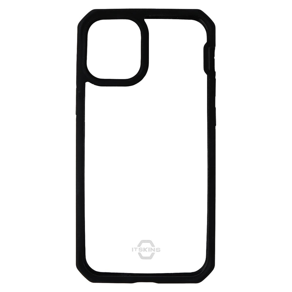 ITSKINS Hybrid Solid 5G Case for Apple iPhone 12 Mini - Black and Transparent Image 2