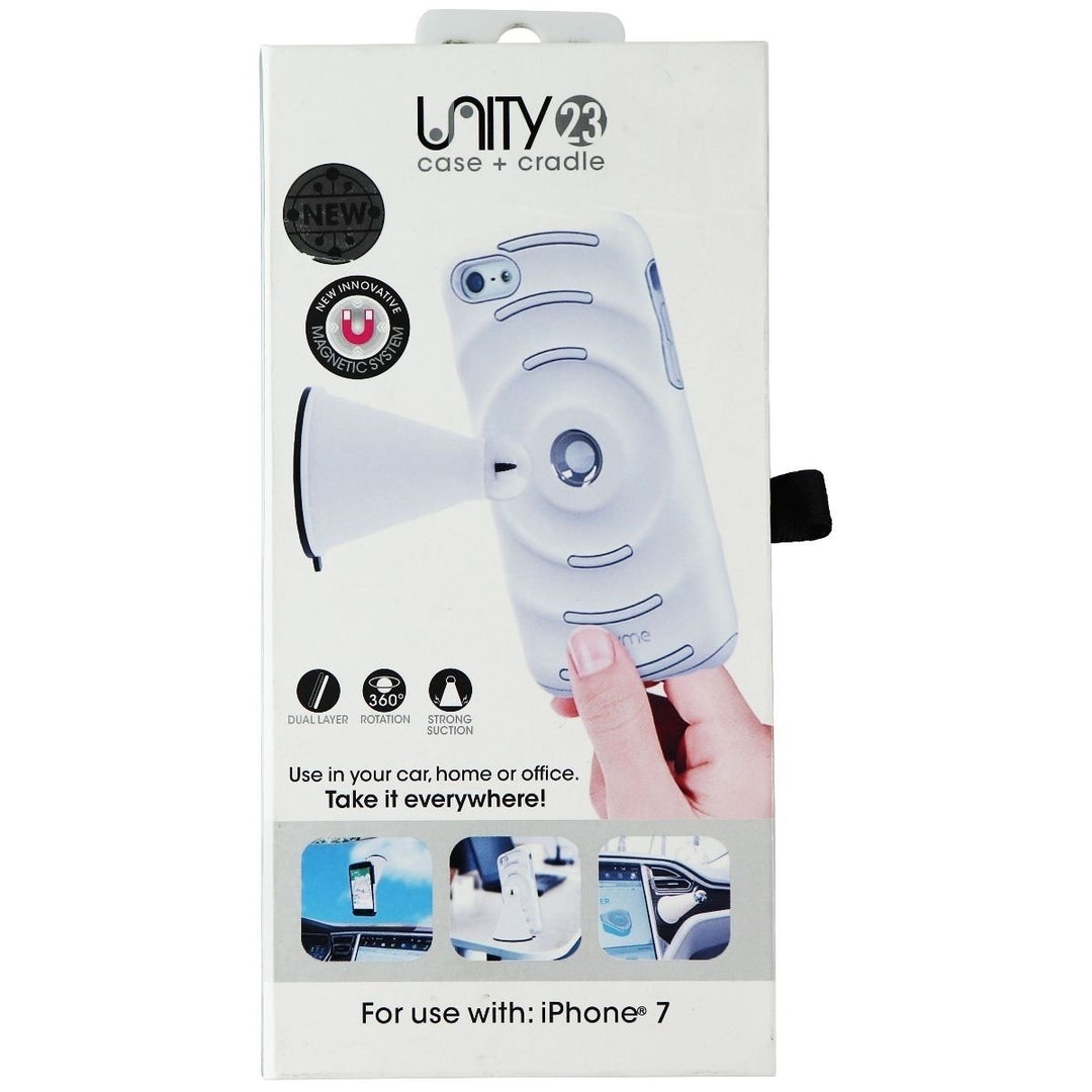 MyMe Unity System Bundle Mount for Car Home and Office for iPhone 7 (White) Image 1