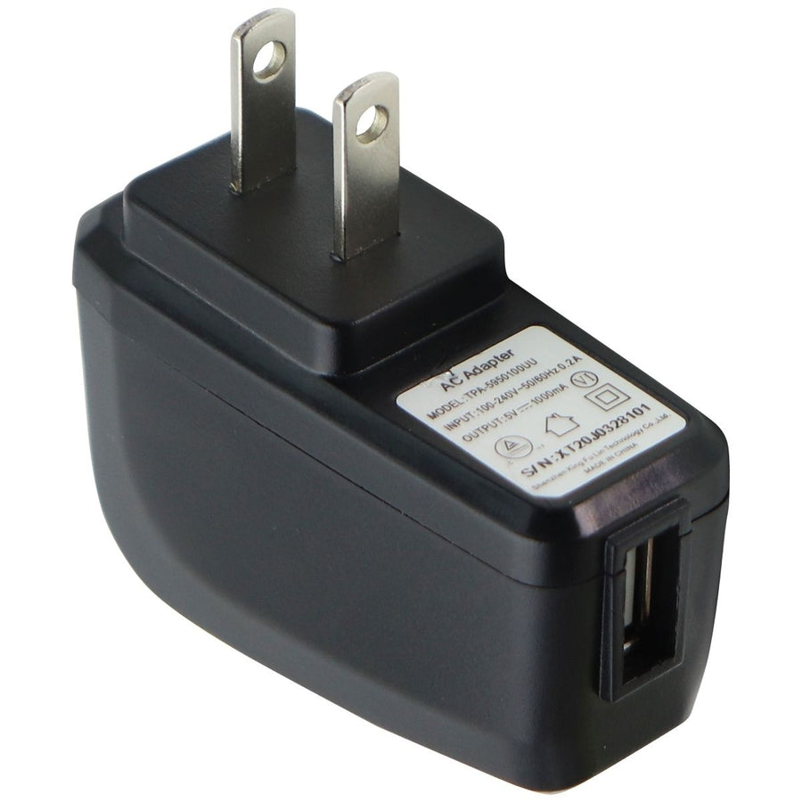 UMX Single USB Port AC Adapter (5v/1000mA) - Black Image 1