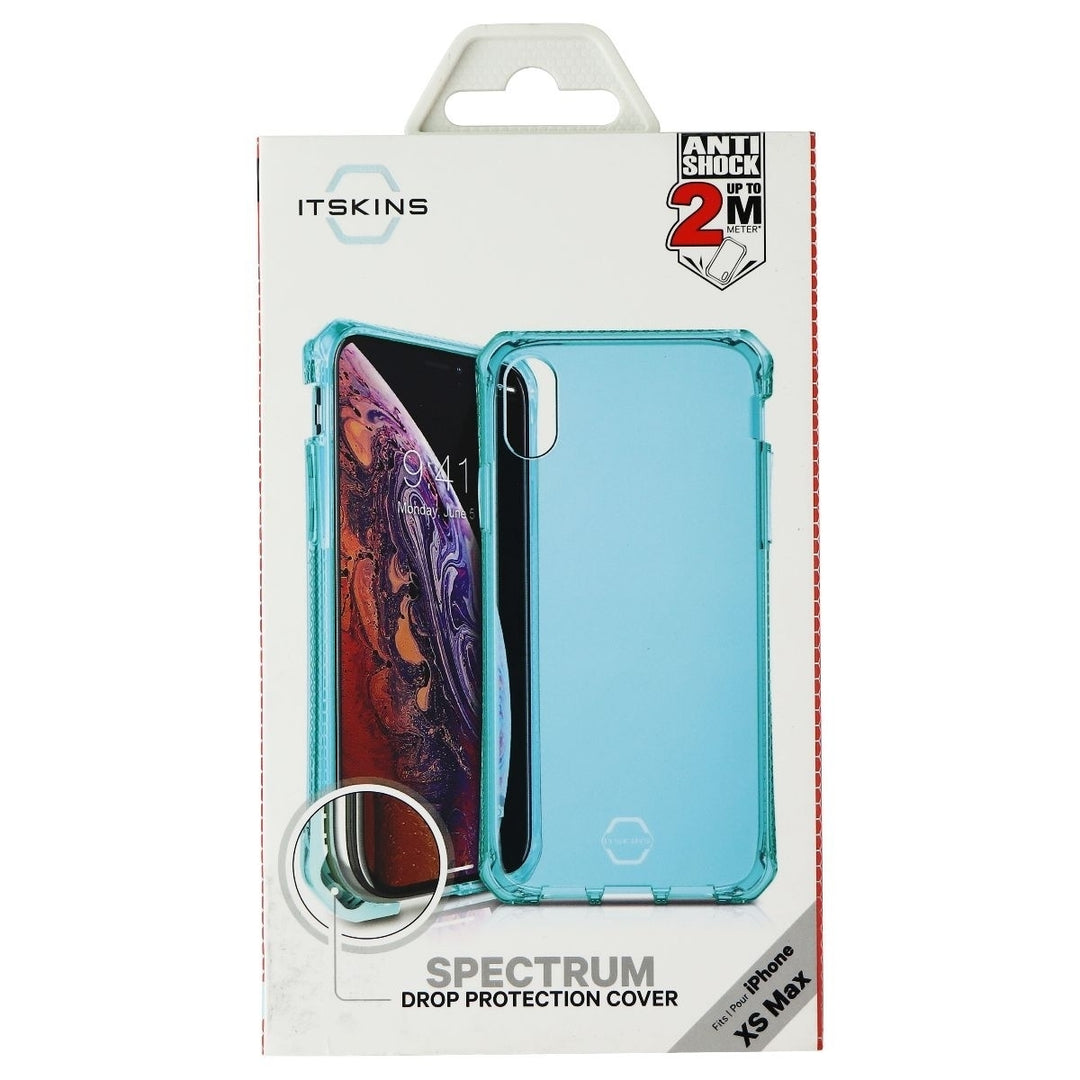 Itskins Spectrum Series Semi-Rigid Case for iPhone Xs Max Translucent Blue Image 1