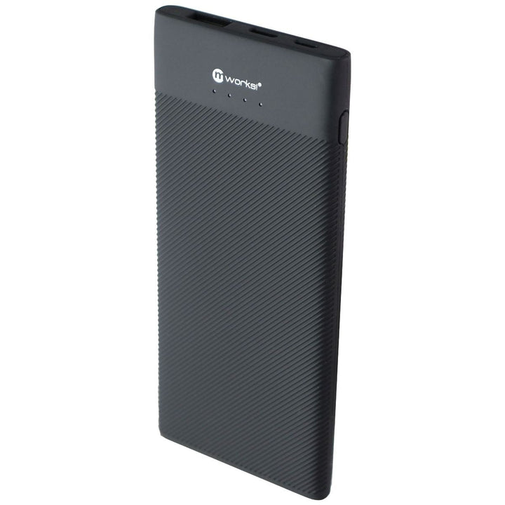 mWorks! mPOWER! 5,000mAh Portable USB and USB-C Power Bank - Black Image 1