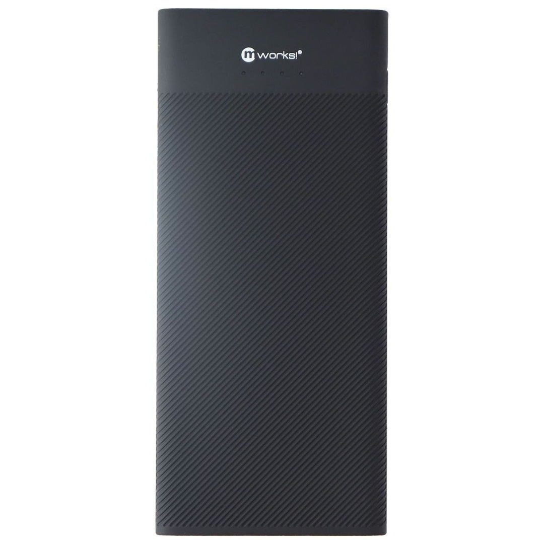 mWorks! mPOWER! 5,000mAh Portable USB and USB-C Power Bank - Black Image 2