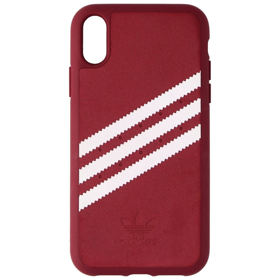 Adidas 3-Stripes Snap Case for Apple iPhone XR - Maroon Red Image 2