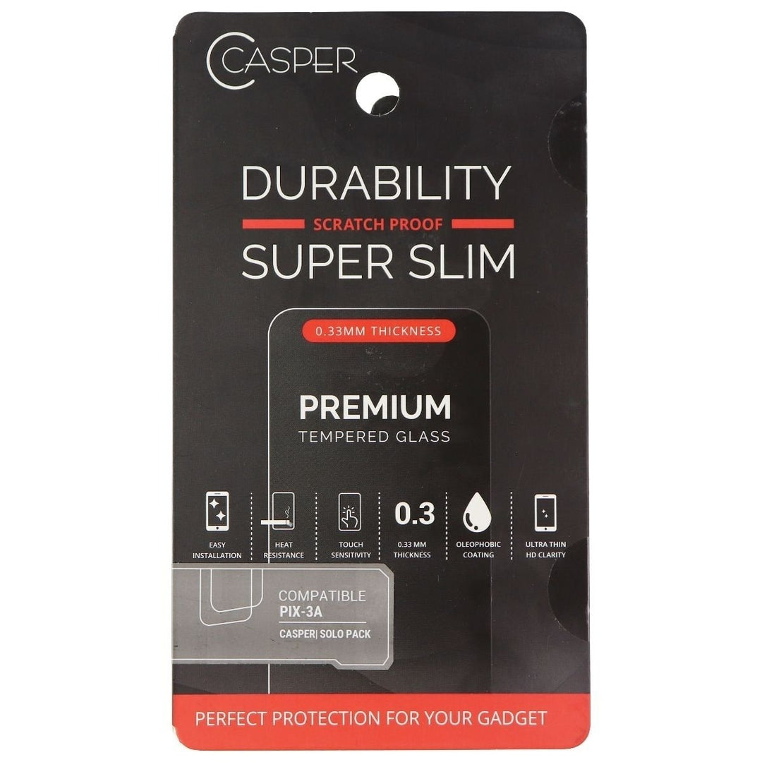 Casper Premium 0.33mm Tempered Glass for Google Pixel 3A - Clear Image 1