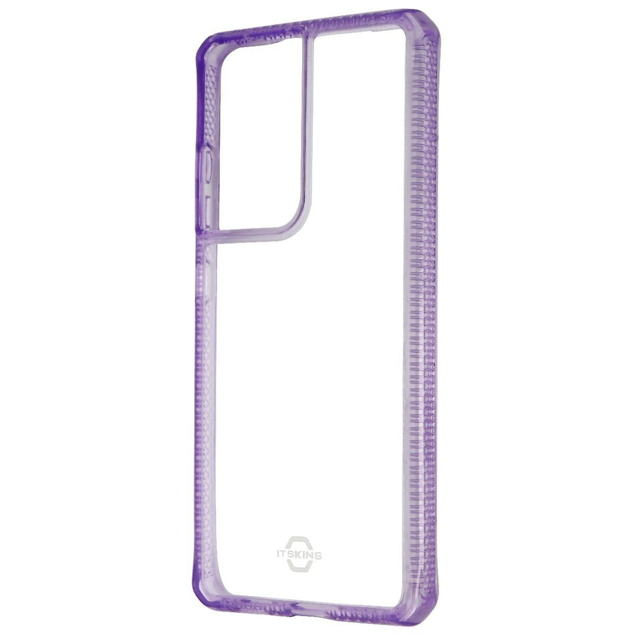 ITSKINS Hybrid Clear Series Hard Case for Samsung S21 Ultra 5G - Purple/Clear Image 1