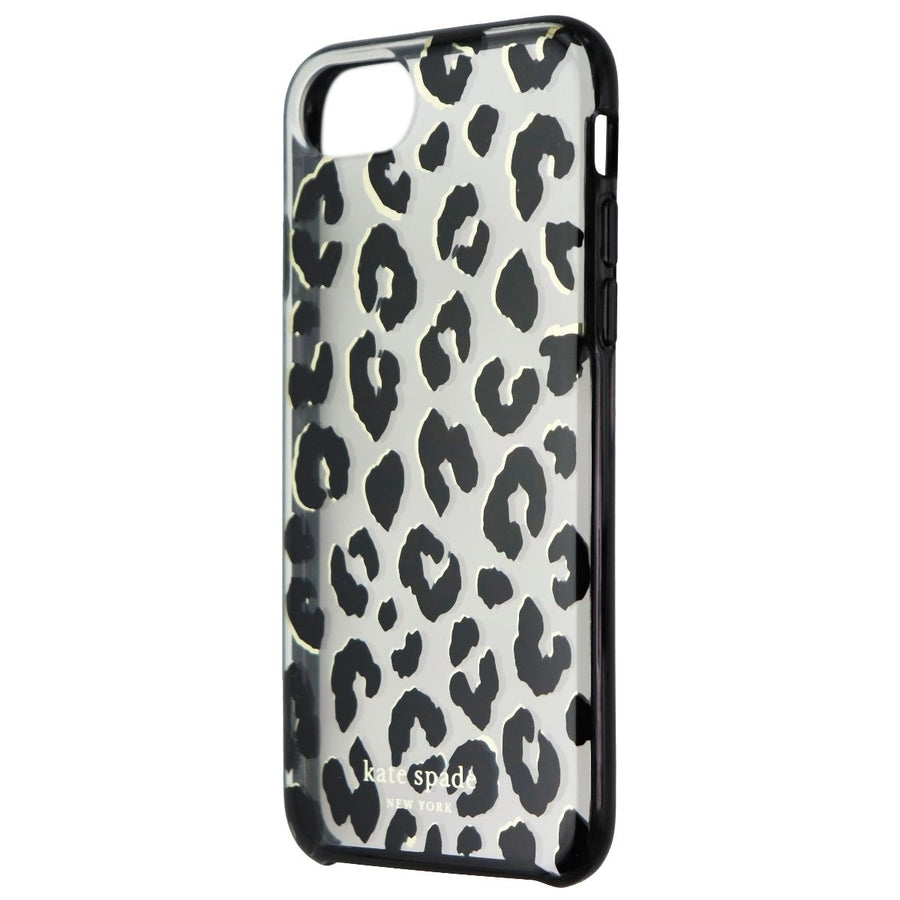 Kate Spade Hardshell Case for Apple iPhone SE (3rd Gen) - City Leopard Black Image 1