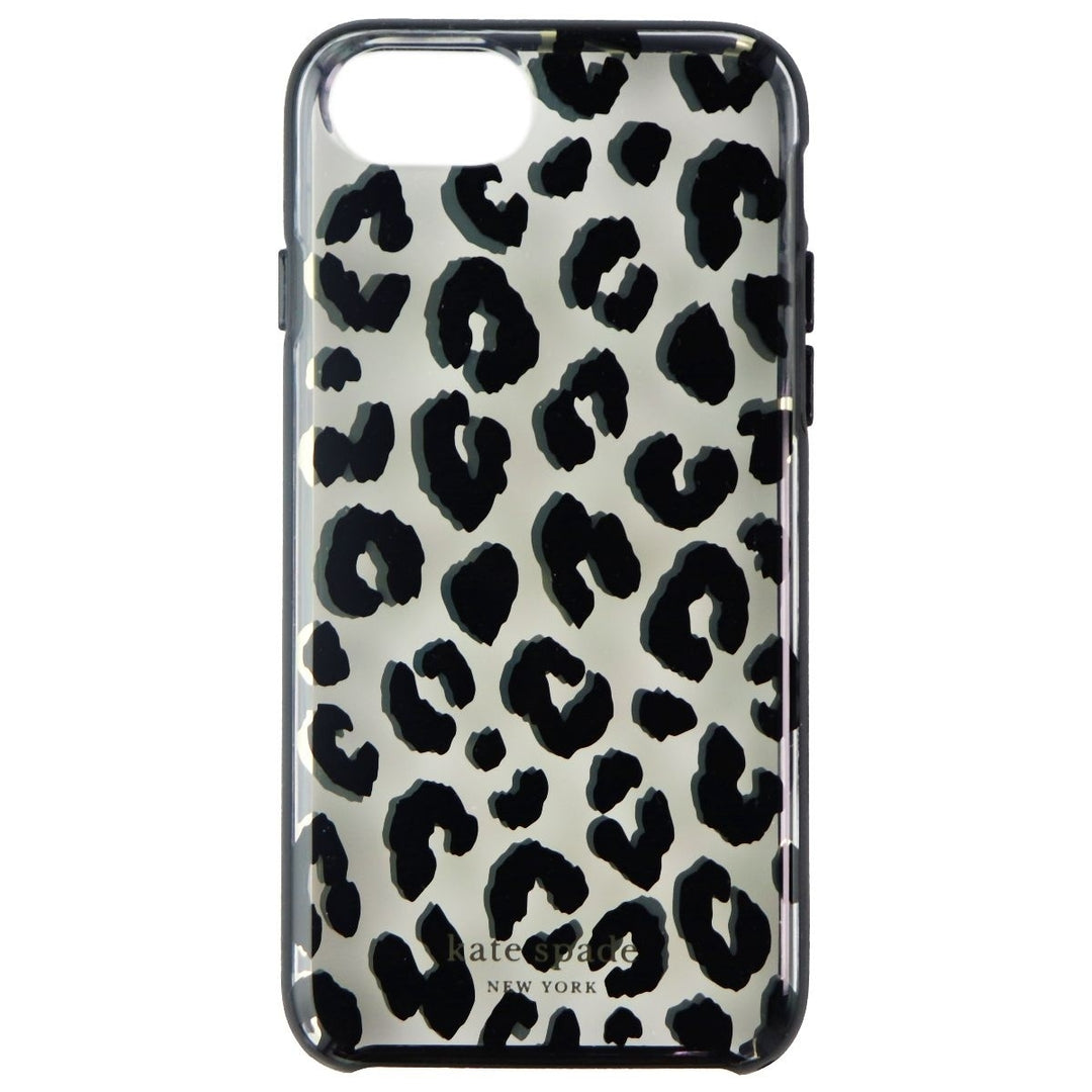 Kate Spade Hardshell Case for Apple iPhone SE (3rd Gen) - City Leopard Black Image 2