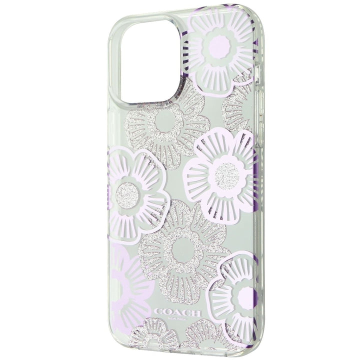 Coach Protective Case for iPhone 13 Pro Max/12 Pro Max - Tea Rose Ice Purple Image 1