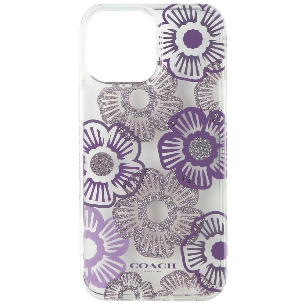 Coach Protective Case for iPhone 13 Pro Max/12 Pro Max - Tea Rose Ice Purple Image 2