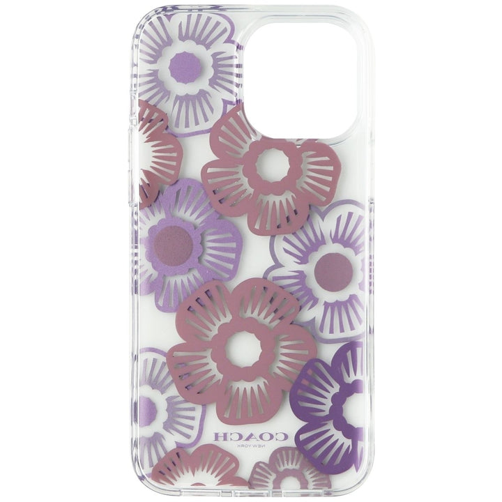 Coach Protective Case for iPhone 13 Pro Max/12 Pro Max - Tea Rose Ice Purple Image 3