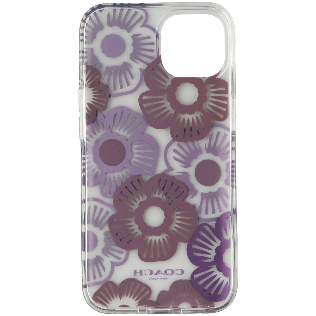 Coach Protective Case for Apple iPhone 13 - Tea Rose Ice Purple Image 3