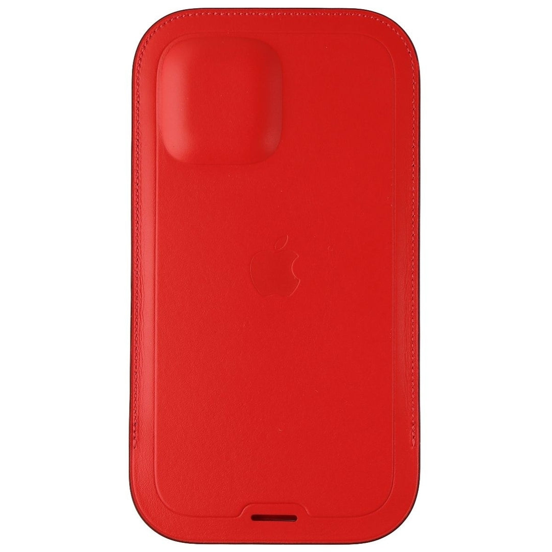 Apple Leather Sleeve for MagSafe for iPhone 12 Pro Max - (Product) RED Image 3