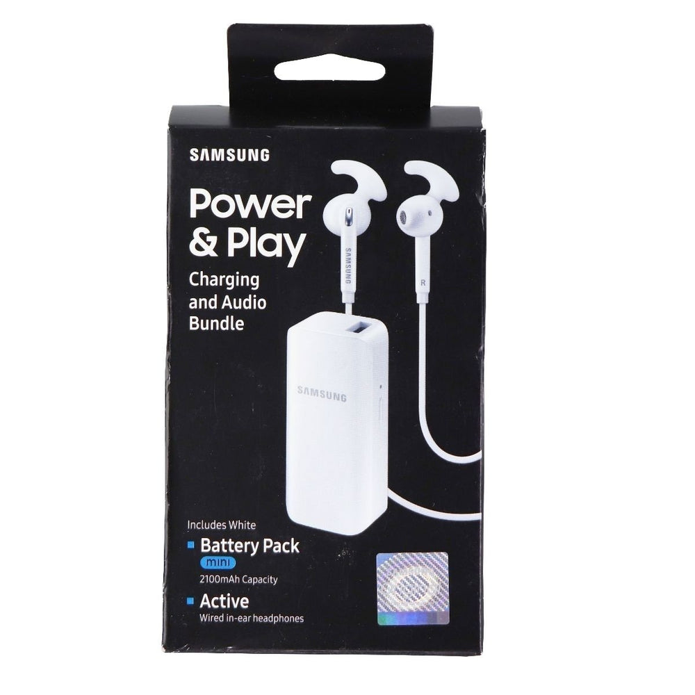 Samsung Power and Play Bundle - Active In-Ear Headset and Battery Pack - White Image 2