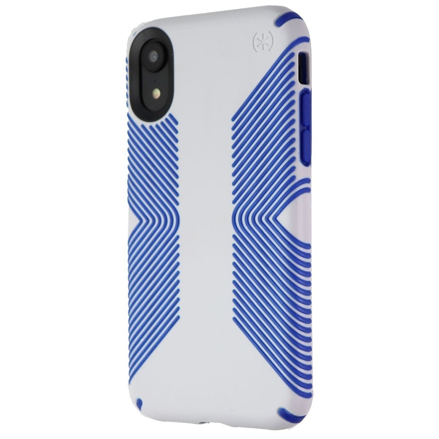 Speck Presidio Grip Series Case for iPhone XR - Microchip Gray/Ballpoint Blue Image 1