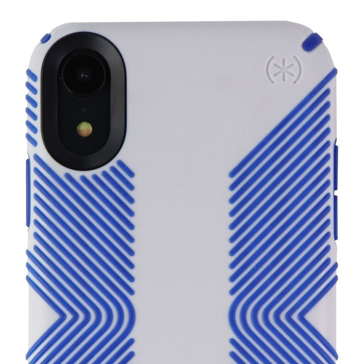 Speck Presidio Grip Series Case for iPhone XR - Microchip Gray/Ballpoint Blue Image 3