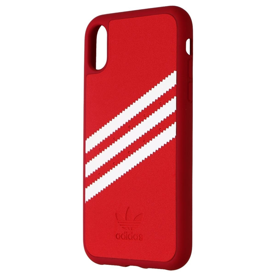 Adidas 3-Strips Snap Case for Apple iPhone XR Smartphones - Red/White Stripe Image 1