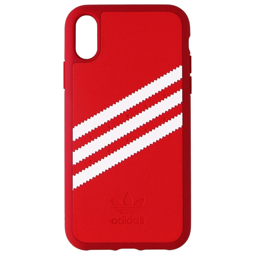 Adidas 3-Strips Snap Case for Apple iPhone XR Smartphones - Red/White Stripe Image 2