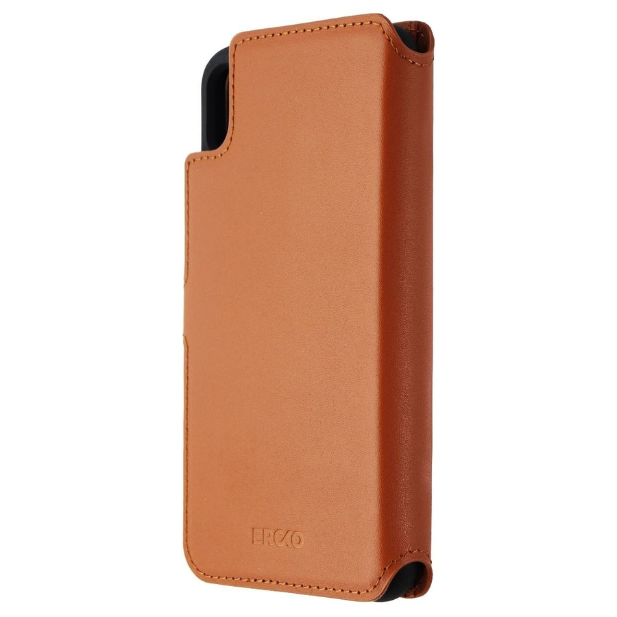 Ercko 2-in1 Magnet Wallet and Case for Apple iPhone Xs Max - Brown/Black Image 1