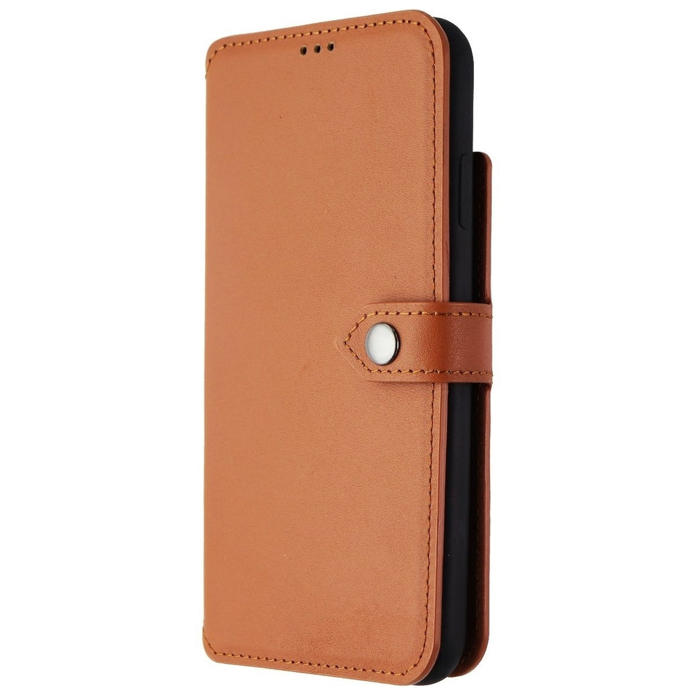 Ercko 2-in1 Magnet Wallet and Case for Apple iPhone Xs Max - Brown/Black Image 2