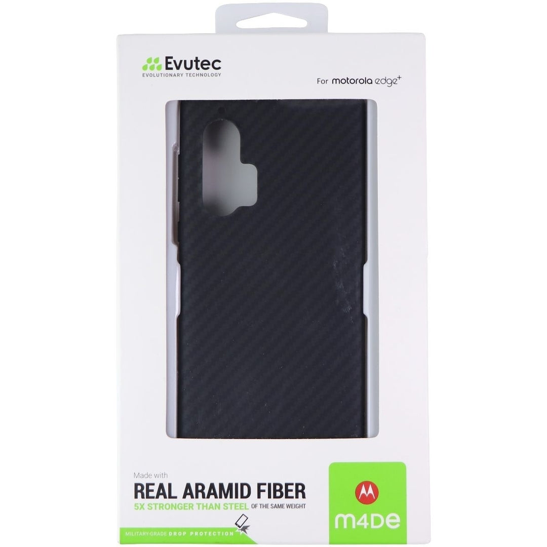 Evutec Aramid Fiber Case for Motorola Edge+ (2020) - Black Image 1