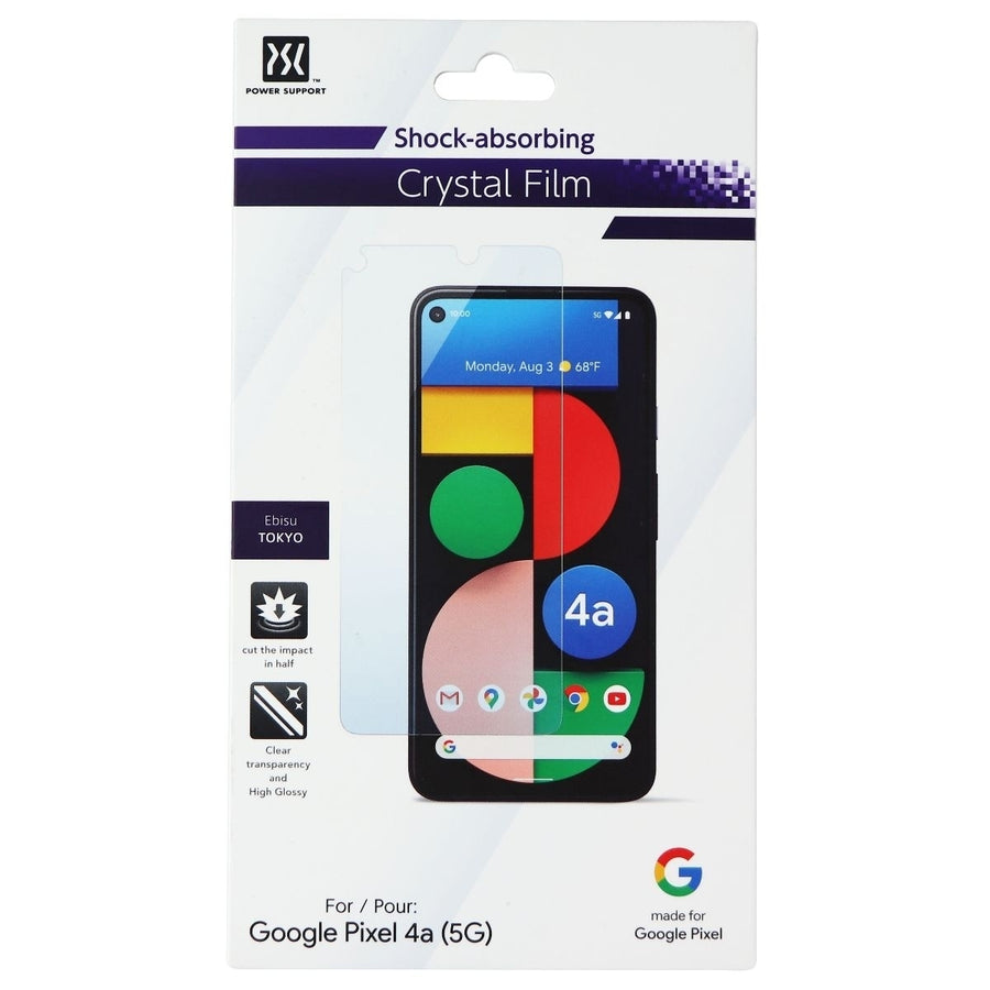Power Support Crystal Film Screen Protector for Google Pixel 4a (5G) - Clear Image 1