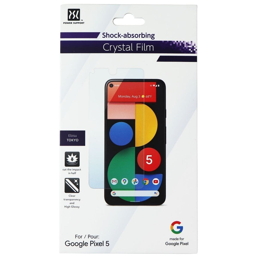 Power Support Crystal Film Screen Protector for Google Pixel 5 - Clear Image 1